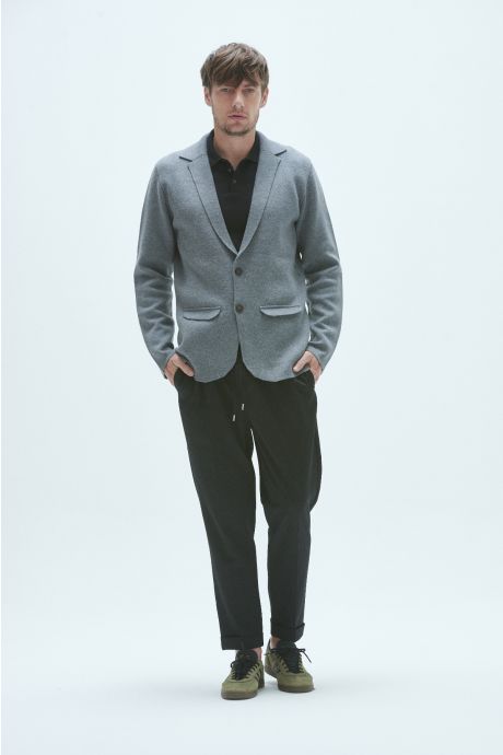 Blazer tramado, Juve. (Gris)