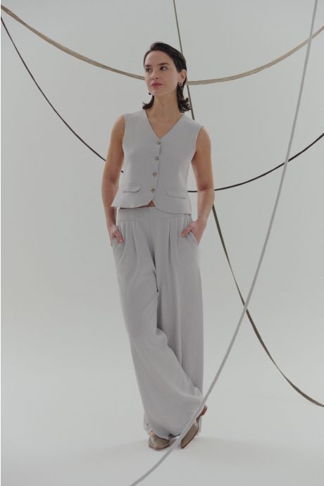 Chaleco sastrero Cami (Piedra)