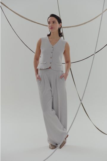 Chaleco sastrero Cami (Piedra)