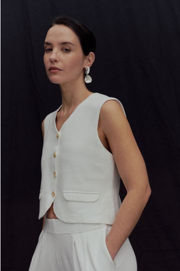 Chaleco sastrero Cami (Blanco)