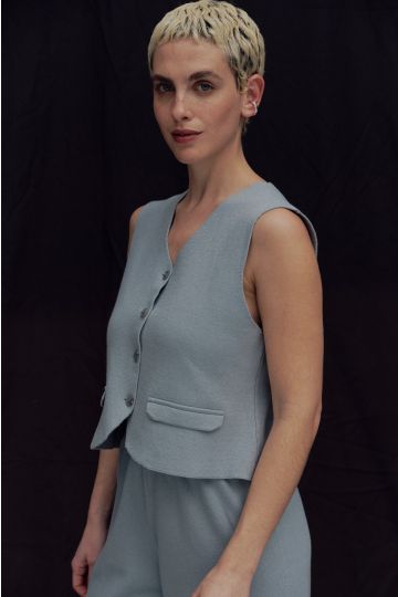 Chaleco sastrero Cami (Gris Perla)