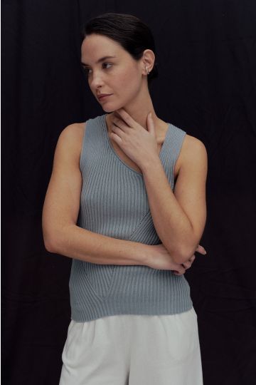Musculosa Alina (Gris Perla)