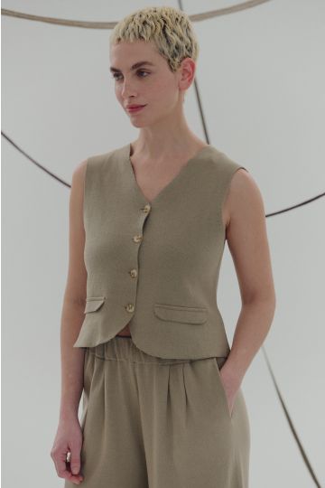 Chaleco sastrero Cami (Beige)