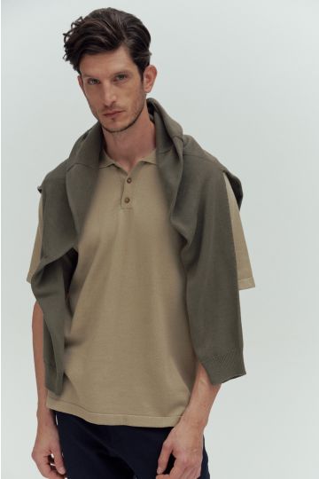 Remera polo Rami (Beige)